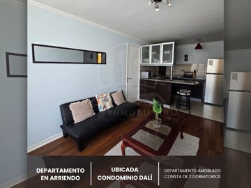 Departamento en arriendo mensual en Condominio dalí, Calama - 2 dormitorios, 2 baños
