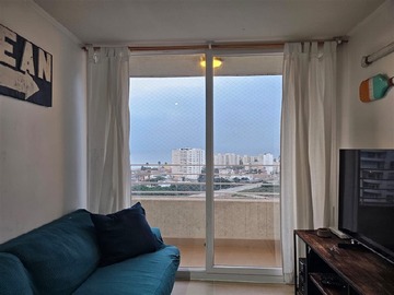 Departamento en arriendo mensual en Marina Sol 3 Vista al Mar Los Pescadore, Coquimbo - 2 dormitorios, 1 baño