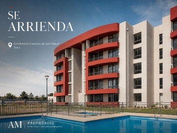 Departamento en arriendo mensual en Condominio Cumbres de San Miguel, Talca - 3 dormitorios, 2 baños