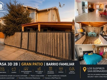 Casa en venta en Los suspiros, San Bernardo - 3 dormitorios, 2 baños