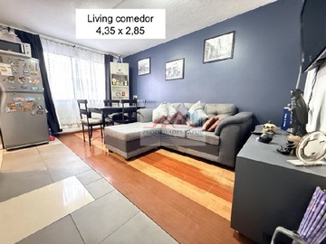 Departamento en venta en MA - Ejército 767, esquina Blanco Encalada Depto piso 1 con 1D 1B año 1991 vista Norte Sur, Santiago - 1 dormitorio, 1 baño