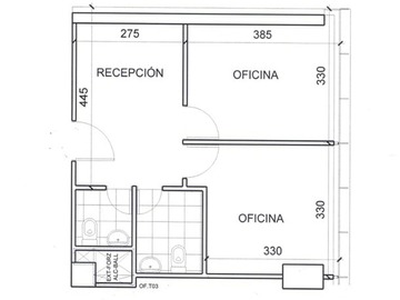 Oficina en arriendo mensual en Avenida Las Condes, Las Condes - 2 dormitorios, 2 baños