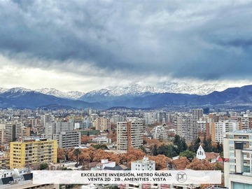 Departamento en venta en Metro ñuñoa, Ñuñoa - 2 dormitorios, 2 baños