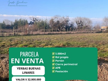 Parcela en venta en Yerbas Buenas, Yerbas Buenas