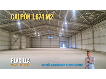 Bodega en arriendo mensual en Décima avenida 1740 Placilla, Valparaíso - 2 baños