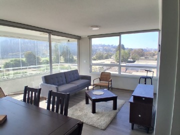 Departamento en arriendo mensual en 1 norte y castaños, Viña del Mar - 3 dormitorios, 2 baños