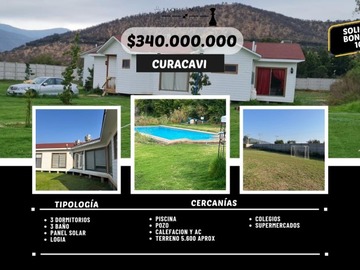 Parcela en venta en Condominio don reimundo, Curacaví - 3 dormitorios, 3 baños