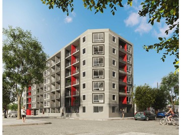 Departamento en arriendo mensual en Metro Ricardo Cumming / Barrio Yungay, Santiago - 2 dormitorios, 2 baños