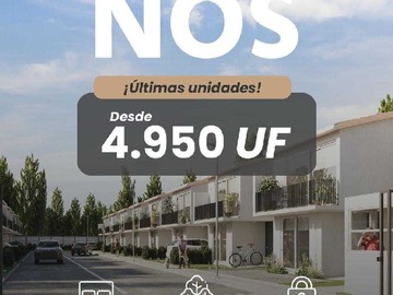 Casa en venta en Exclusivo! nuevo condominio en nos (132060), San Bernardo - 3 dormitorios, 4 baños
