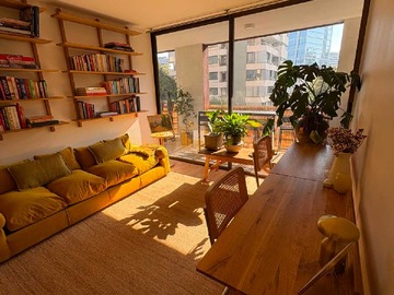Departamento en arriendo mensual en 2D/2B amoblado en exclusivo El Golf (174788), Las Condes - 2 dormitorios, 2 baños