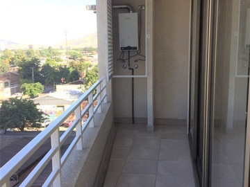 Departamento en arriendo mensual en 1 dormitorio con terraza y vista despejada, metro gruta lourdes, Quinta Normal - 1 dormitorio, 1 baño