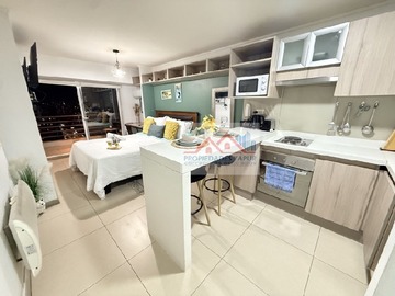 Departamento en venta en FM - Irarrázaval 1989 Metros Ñuñoa y Monseñor Eyzaguirre Studio amoblado 26/28m2, Ñuñoa - 1 dormitorio, 1 baño