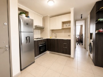 Departamento en arriendo mensual en El parron, La Cisterna - 2 dormitorios, 2 baños