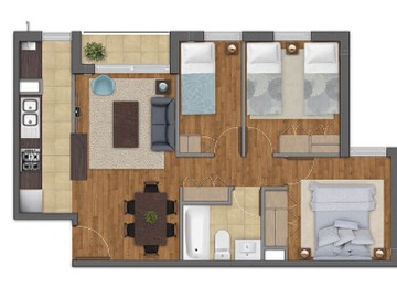 Arriendo Mensual / Departamento / Temuco