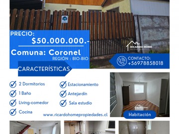 Casa en venta en Coronel, Coronel - 2 dormitorios, 1 baño