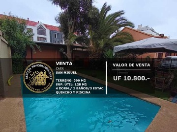 Casa en venta en Amplia Casa 4D/2B en Sector Tranquilo (146755), San Miguel - 4 dormitorios, 2 baños