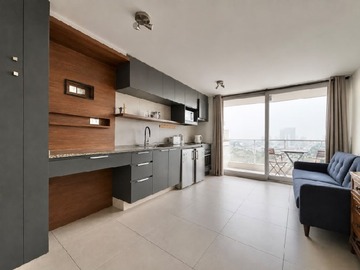 Departamento en arriendo mensual en Edmundo eluchans, viña del mar, Viña del Mar - 1 dormitorio, 1 baño