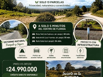 Terreno en venta en Parcela en florida a 5 min de concepción (171989), Florida