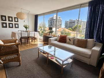 Departamento en arriendo mensual en Av. Cristóbal Colón, cerca de Av. Américo Vespucio Oriente, Las Condes, Las Condes - 4 dormitorios, 2 baños