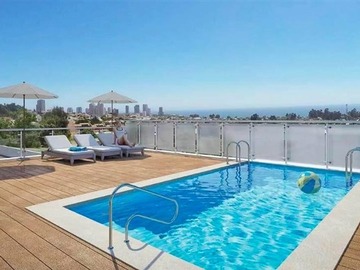 Departamento en venta en Los Abedules, Concón - 1 dormitorio, 1 baño