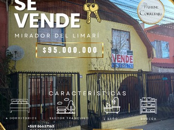 Casa en venta en Casa en Venta Sector, Mirador del Limarí. Ovalle - 4 dormitorios, 2 baños