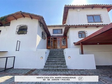 Casa en venta en santa maria de manquehue, Vitacura - 5 dormitorios, 5 baños