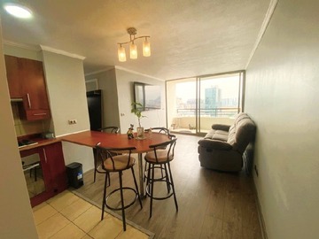 Departamento en arriendo mensual en Santo Domingo 1100, Santiago, Chile, Santiago - 2 dormitorios, 2 baños