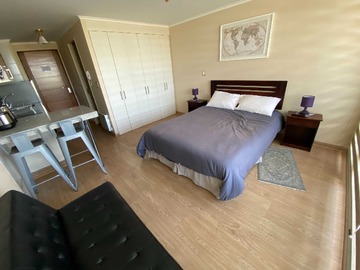 Departamento en arriendo mensual en Depto amoblado un ambiente disponible 17/04 (14179), Chillán - 1 dormitorio, 1 baño
