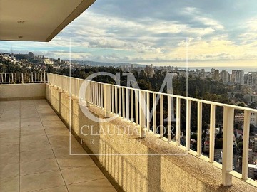 Departamento en arriendo mensual en Viña del Mar, Quinta Vergara, Viña del Mar - 3 dormitorios, 4 baños