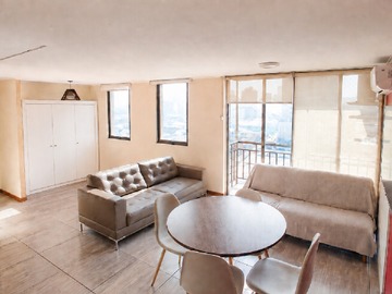 Departamento en arriendo mensual en Nataniel Cox 1302, Santiago - 1 dormitorio, 1 baño
