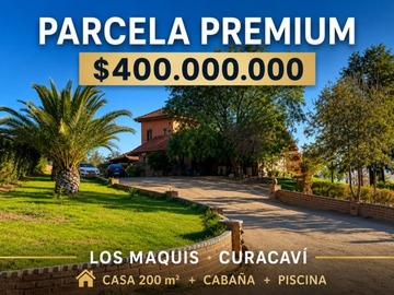 Parcela en venta en Condominio los maquis, Curacaví - 6 dormitorios, 4 baños
