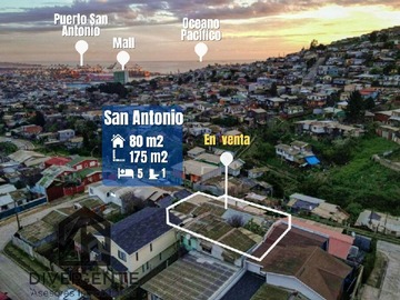 Casa en venta en Pasaje Quebrada, San Antonio, Región de Valparaíso 2660000, Chile, San Antonio - 5 dormitorios, 1 baño
