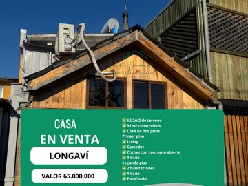Casa en venta en Longaví, Longaví - 2 dormitorios, 2 baños