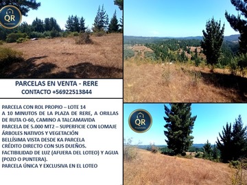 Parcela en venta en Rere, Yumbel