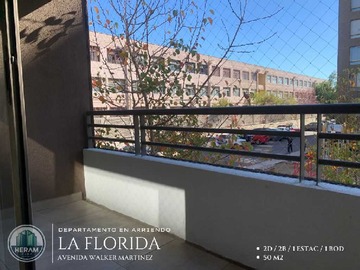 Departamento en arriendo mensual en Amplio y Luminoso, cerca de todo (163775), La Florida - 2 dormitorios, 2 baños