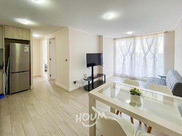 Departamento en arriendo mensual en Los Abedules, Concón - 2 dormitorios, 1 baño