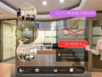 Oficina en venta en Asturias 271, Las Condes - 4 dormitorios, 4 baños