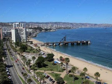 Departamento en arriendo mensual en Vista Panorámica al mar depto amoblado (173708), Viña del Mar - 3 dormitorios, 2 baños