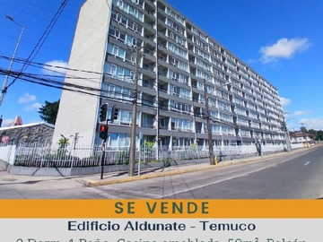 Departamento en venta en Aldunate/leon gallo/gral mackenna, Temuco - 2 dormitorios, 1 baño
