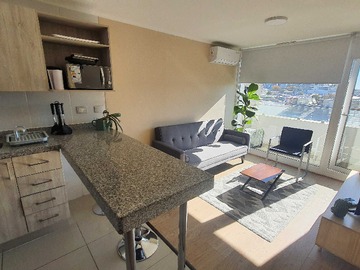 Departamento en arriendo mensual en Moderno y nuevo departamento amoblado (170032), Chillán - 1 dormitorio, 1 baño