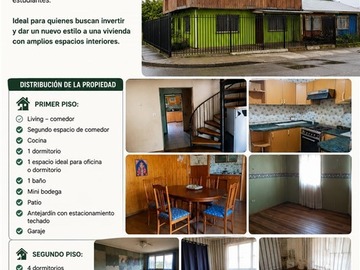 Casa en venta en Lorenzo arenas 2 2750 21 de mayo concepción, Concepción - 4 dormitorios, 2 baños