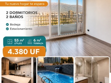 Departamento en venta en Francisco Meneses 1580, Ñuñoa, Región Metropolitana de Santiago 7750000, Chile, Ñuñoa - 2 dormitorios, 2 baños