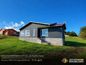 Casa en arriendo mensual en Casa Km 7: calma, vista y privacidad (173386), Puerto Varas - 3 dormitorios, 2 baños