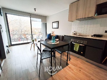 Departamento en arriendo mensual en Toesca, Santiago - 1 dormitorio, 1 baño
