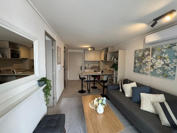Departamento en arriendo mensual en Avenida Vicuña Mackenna 1290, Ñuñoa - 1 dormitorio, 1 baño