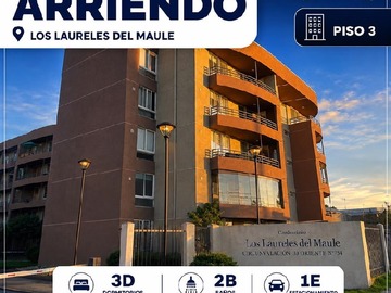 Departamento en arriendo mensual en los laureles del maule, Talca - 3 dormitorios, 2 baños