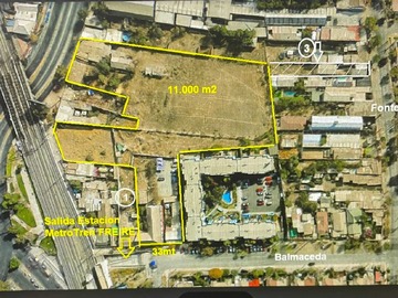 Terreno en venta en 11000m2 para proyecto inmobiliario (83854), San Bernardo
