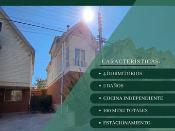 Casa en venta en Vende g&d hidalgo propiedades, Quilpué - 4 dormitorios, 2 baños