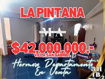 Departamento en venta en san nestor la pintana, La Pintana - 3 dormitorios, 1 baño