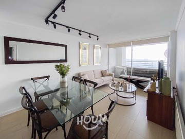 Departamento en arriendo mensual en Avenida Borgoño, Concón - 2 dormitorios, 2 baños